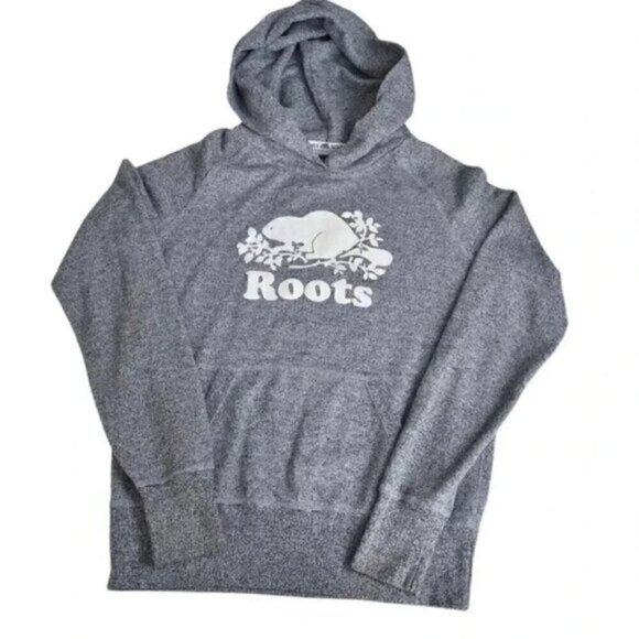 Roots Pullover Hoodie Grey Original Kanga Hoodie Size XS - Picture 4 of 11